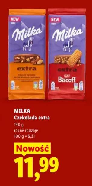 Czekolada Milka Extra Chunky Caramel Salted Almond Chocolate +1 wariant