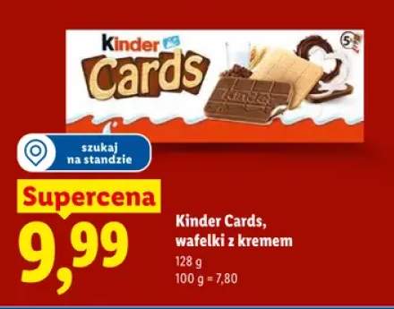 Wafelki z kremem Kinder Cards 5-pak