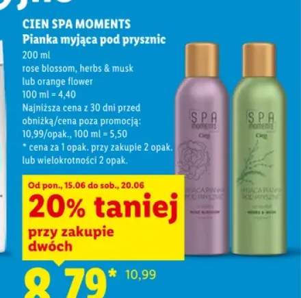 Pianka myjąca pod prysznic Cien Spa Moments Rose Blossom +2 warianty