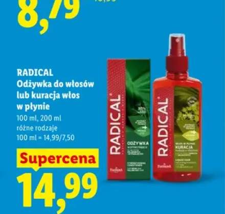 Odżywka do włosów Radical +1 wariant