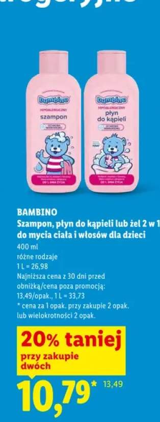 Szampon dla dzieci Bambino +2 warianty