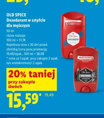 Dezodorant w sztyfcie dla mężczyzn Old Spice Wolfthorn +1 wariant
