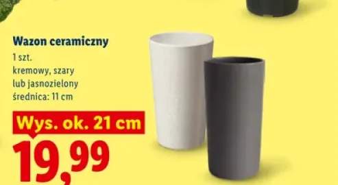Wazon ceramiczny wys. ok. 21 cm