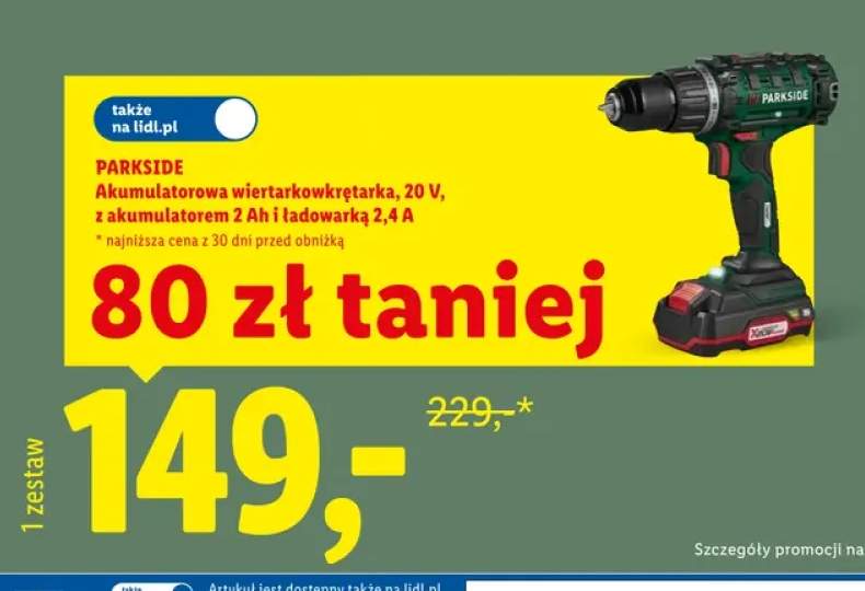 Akumulatorowa wiertarkowkrętarka Parkside