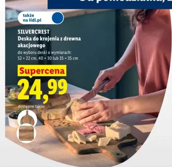 Deska do krojenia z drewna akacjowego Silvercrest