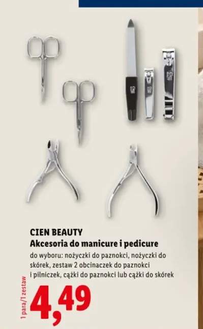 Nożyczki do paznokci Cien Beauty +4 warianty