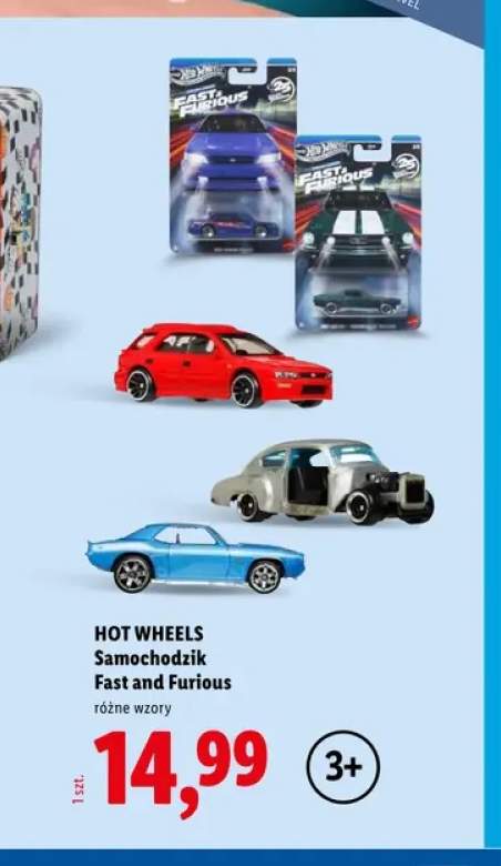 Samochodzik Hot Wheels Fast and Furious