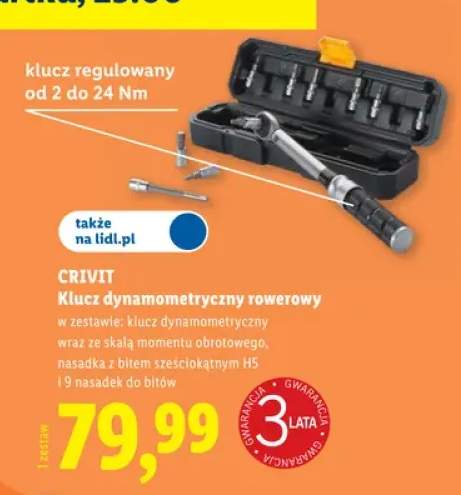 Klucz dynamometryczny rowerowy Crivit