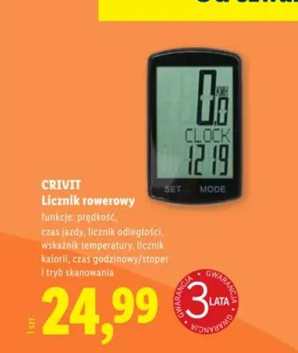 Licznik rowerowy Crivit