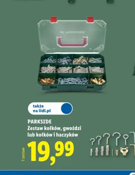 Zestaw kołków Parkside +2 warianty