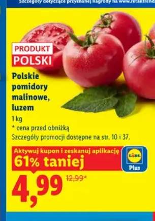 Polskie pomidory malinowe luzem