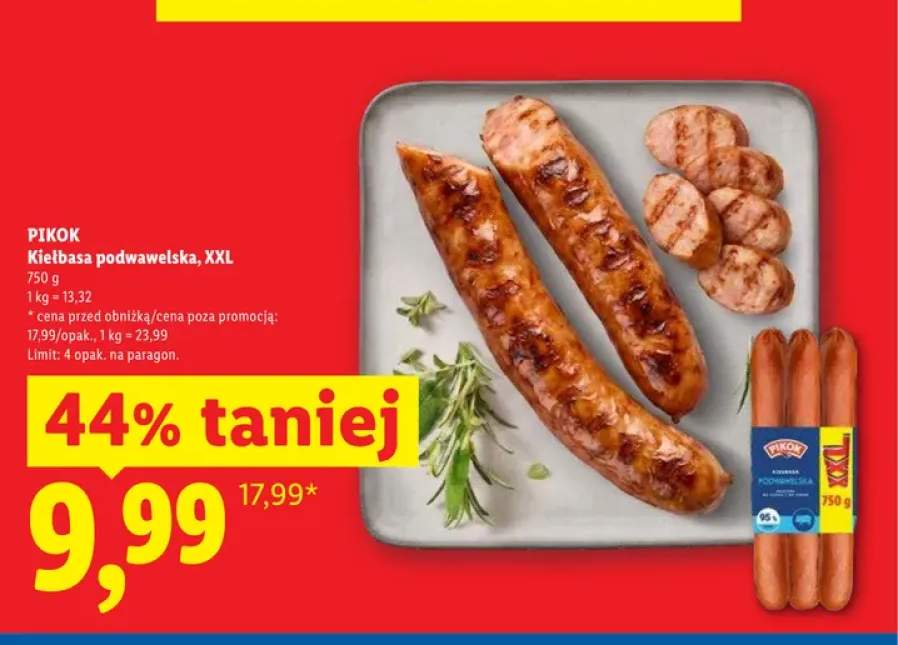 Kiełbasa podwawelska Pikok XXL