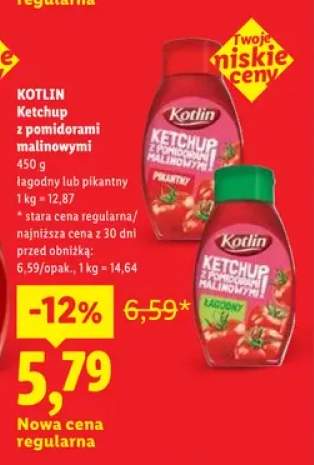 Ketchup z pomidorami malinowymi łagodny Kotlin +1 wariant
