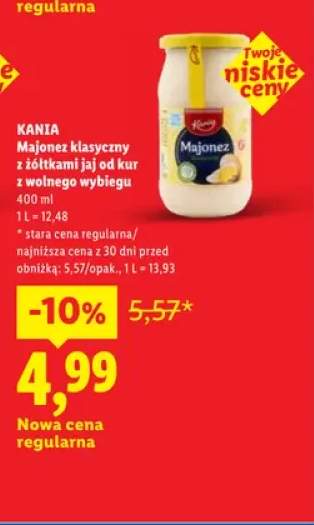 Majonez klasyczny z żółtkami jaj od kur z wolnego wybiegu Kania
