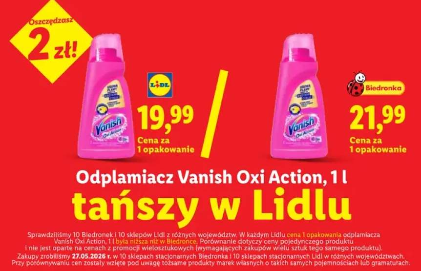 Odplamiacz Vanish Oxi Action