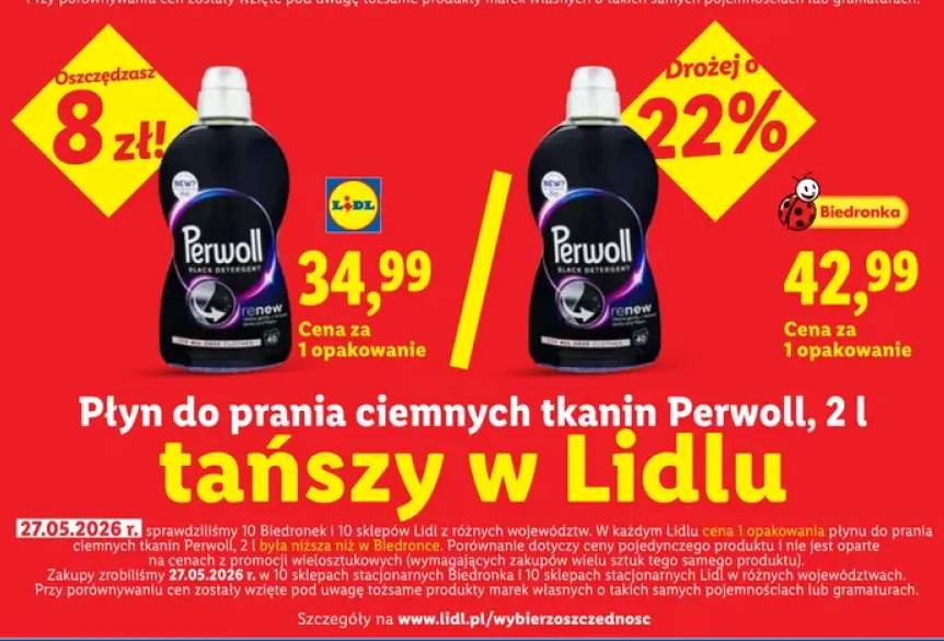 Płyn do prania ciemnych tkanin Perwoll