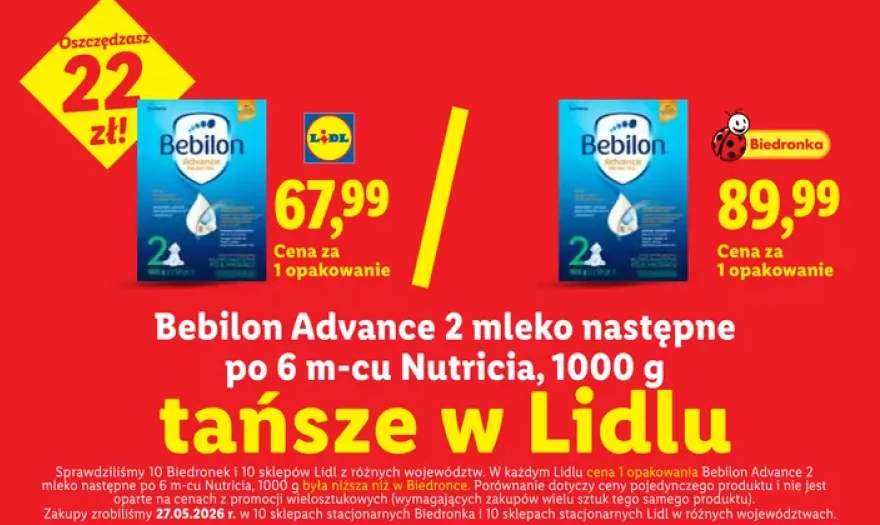 Mleko następne Bebilon Advance 2 po 6 m-cu