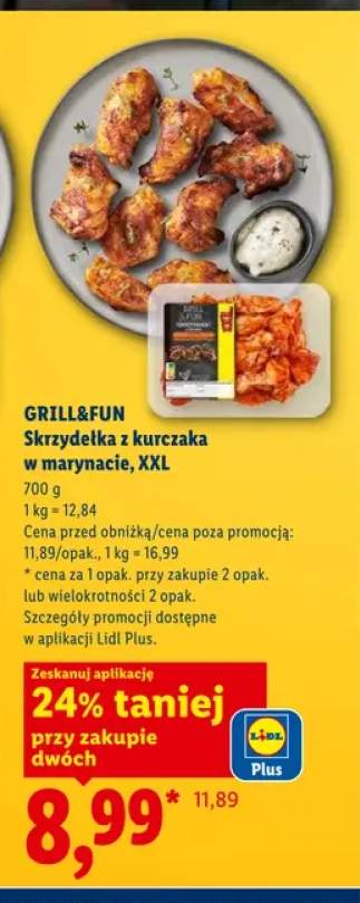 Skrzydełka z kurczaka w marynacie GRILL&FUN XXL