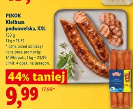 Kiełbasa podwawelska XXL Pikok