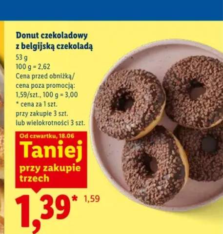 Donut czekoladowy z belgijską czekoladą
