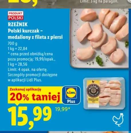 Polski kurczak - medaliony z fileta z piersi Rzeźnik