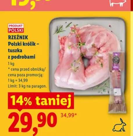 Polski królik - tuszka z podrobami Rzeźnik