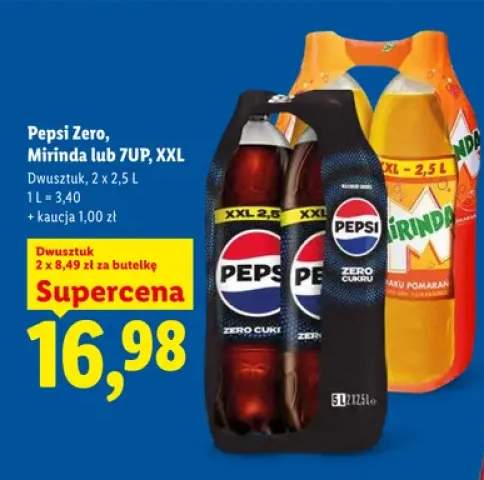 Napój gazowany Pepsi Zero XXL 2-pak +2 warianty