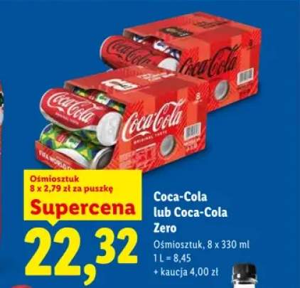 Napój gazowany Coca-Cola 8-pak +1 wariant