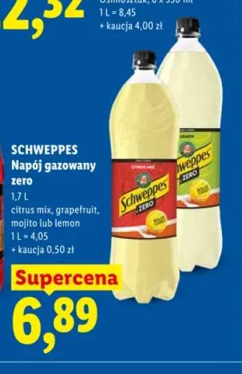 Napój gazowany Schweppes Citrus Mix Zero +3 warianty