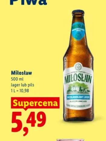 Piwo Miłosław lager +1 wariant
