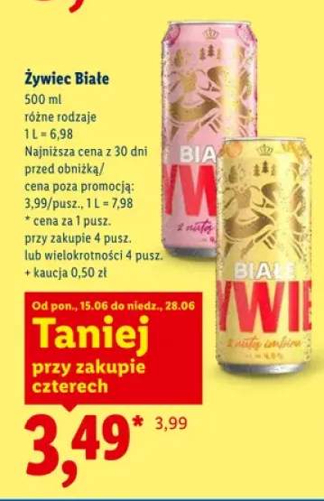 Piwo Żywiec Białe z nutą imbiru +1 wariant