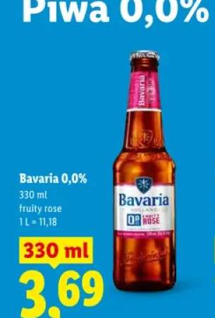 Piwo bezalkoholowe Bavaria 0,0% fruity rose