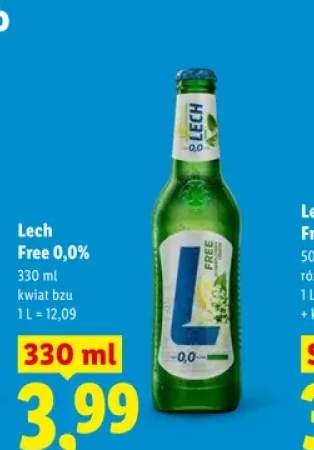 Piwo bezalkoholowe Lech Free 0,0% kwiat bzu