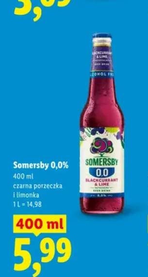 Piwo bezalkoholowe Somersby 0,0% czarna porzeczka i limonka