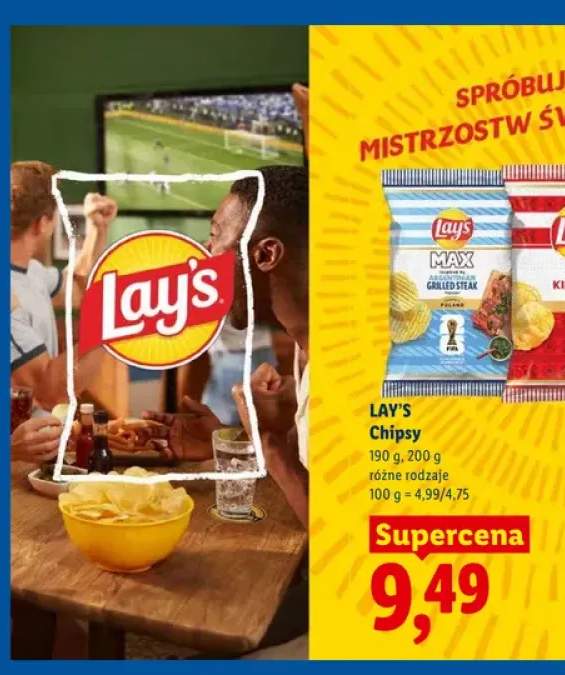 Chipsy Lay's Max Grilled Steak +1 wariant