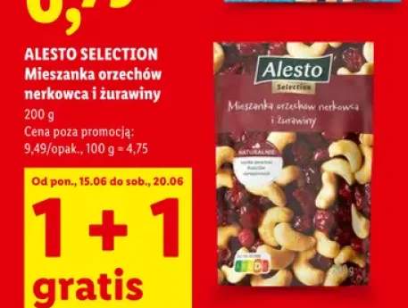 Mieszanka orzechów nerkowca i żurawiny Alesto Selection