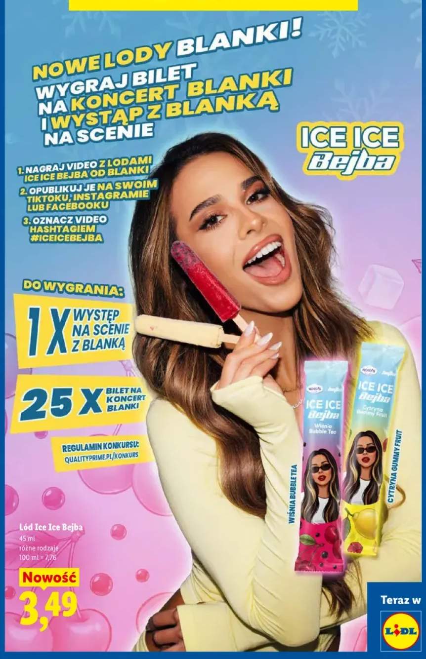 Lód Nordis Ice Ice Bejba Wiśnia Bubble Tea +1 wariant