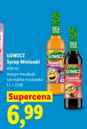 Syrop Łowicz Minionki mango-marakuja +1 wariant