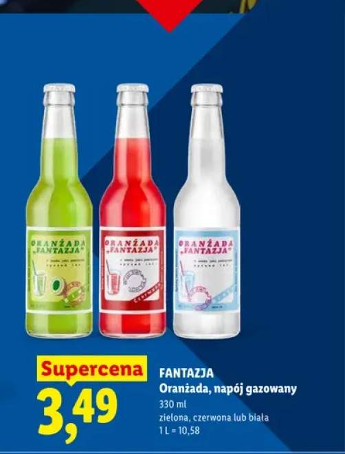 Oranżada Fantazja zielona +2 warianty
