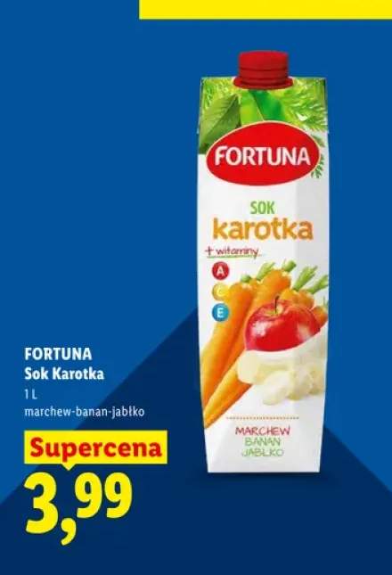Sok Karotka Fortuna marchew-banan-jabłko