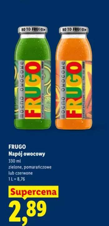 Napój owocowy Frugo zielone +2 warianty