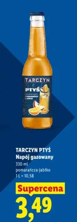 Napój gazowany Tarczyn Ptyś pomarańcza-jabłko