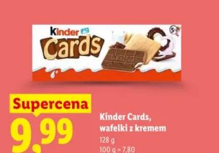 Wafelki z kremem Kinder Cards