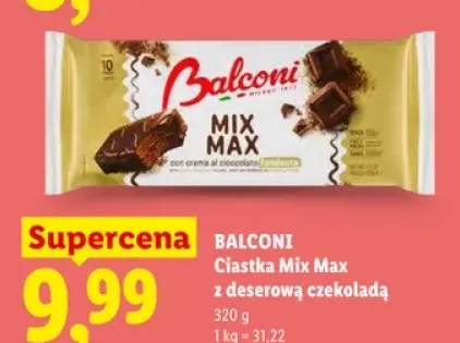 Ciastka Balconi Mix Max z deserową czekoladą