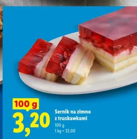 Sernik na zimno z truskawkami