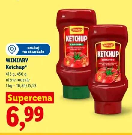 Ketchup łagodny Winiary +1 wariant