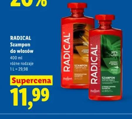 Szampon do włosów Radical regenerujący +1 wariant