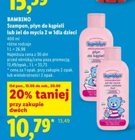 Szampon dla dzieci Bambino +2 warianty