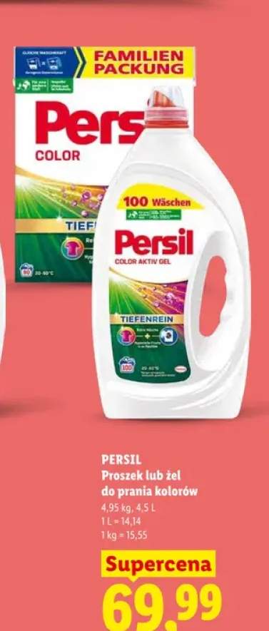 Proszek do prania kolorów Persil +1 wariant