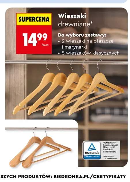 wieszaki odzieżowe
